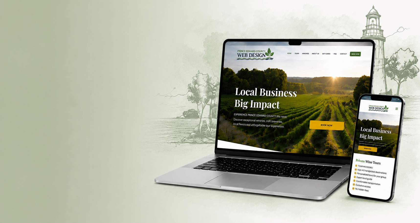 Prince Edward County web design